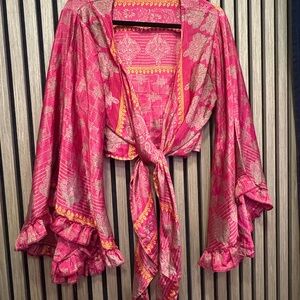 Made in India 70% silk with Flared sleeves